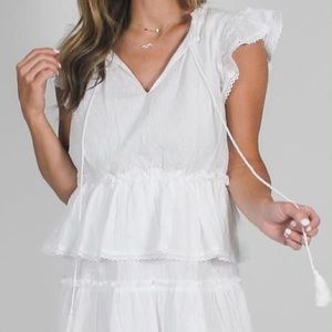 Talulah White ruffle dress
